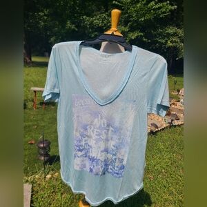 V neck embellishment blouse.